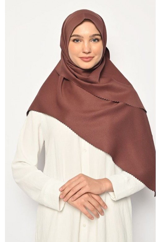 Pasmina Oval Azzura Instan Lasercut Choco Chip